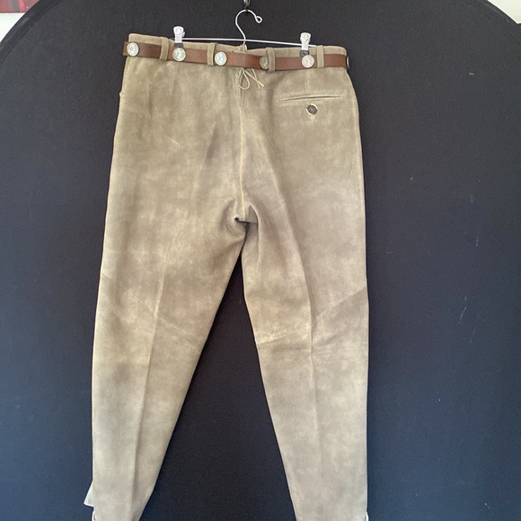 Spieth & Wensky Real Bavarian Trousers with Belt 100% Leather Size 56 - Picture 5 of 12